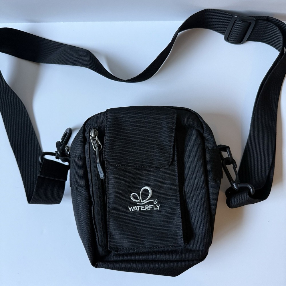 Waterfly Utility Shoulder Messanger‎ Bag Unisex Black Small